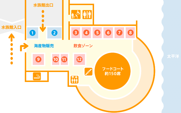 フードコートMAP