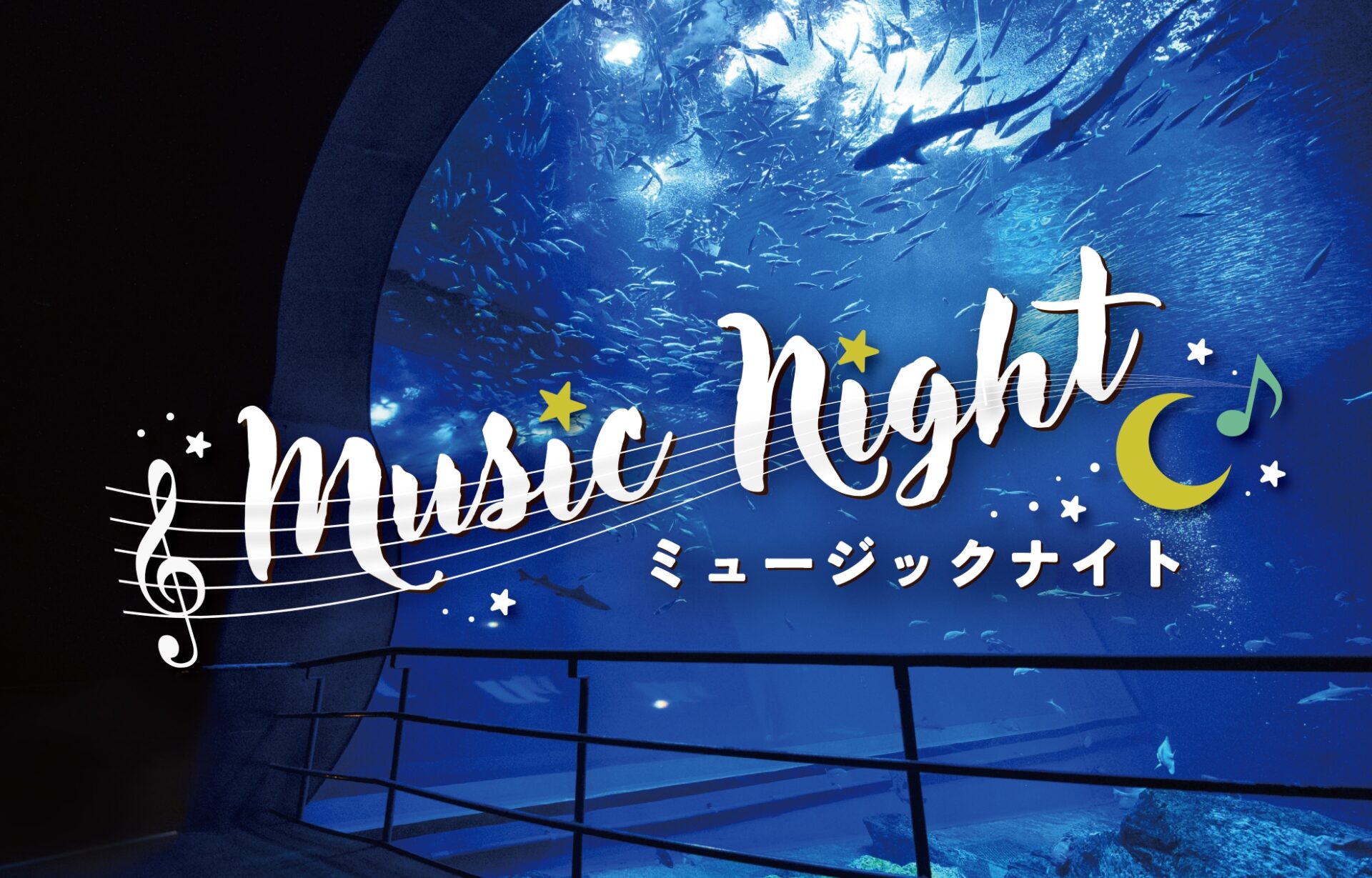 生きものたちと音楽に親しむ癒しの夜の水族館！２月の土曜日は「ミュージックナイトin アクアワールド・大洗」